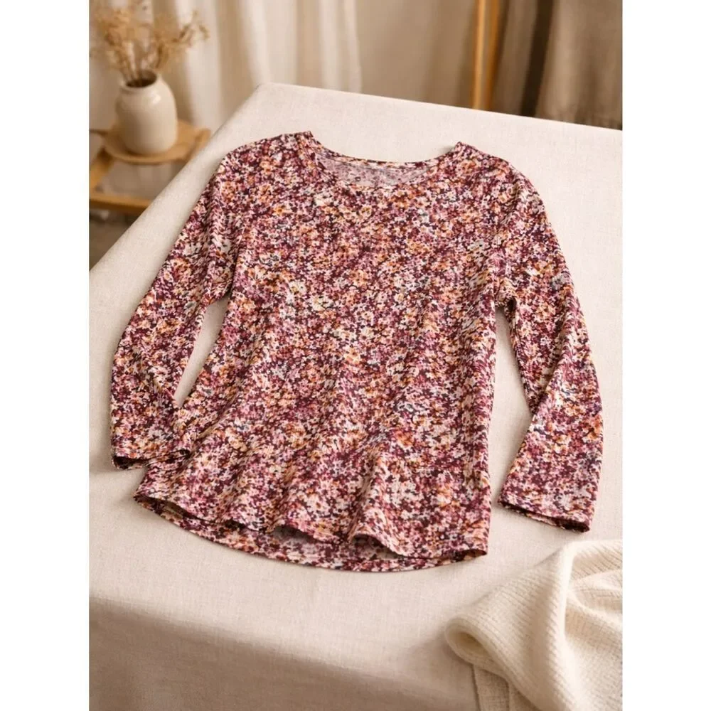 EUC Old Navy Girls Floral Long Sleeve Top - Size 5T